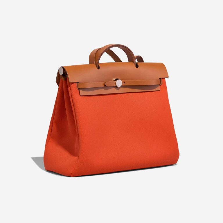 Hermès Herbag 39 Toile / Vache Hunter Orange Mécano / Fauve | Sell your designer bag