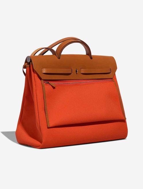 Hermès Herbag 39 Toile / Vache Hunter Orange Mécano / Fauve | Sell your designer bag