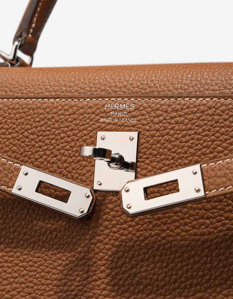 Hermès Kelly 25 Togo Gold Logo | Sell your designer bag