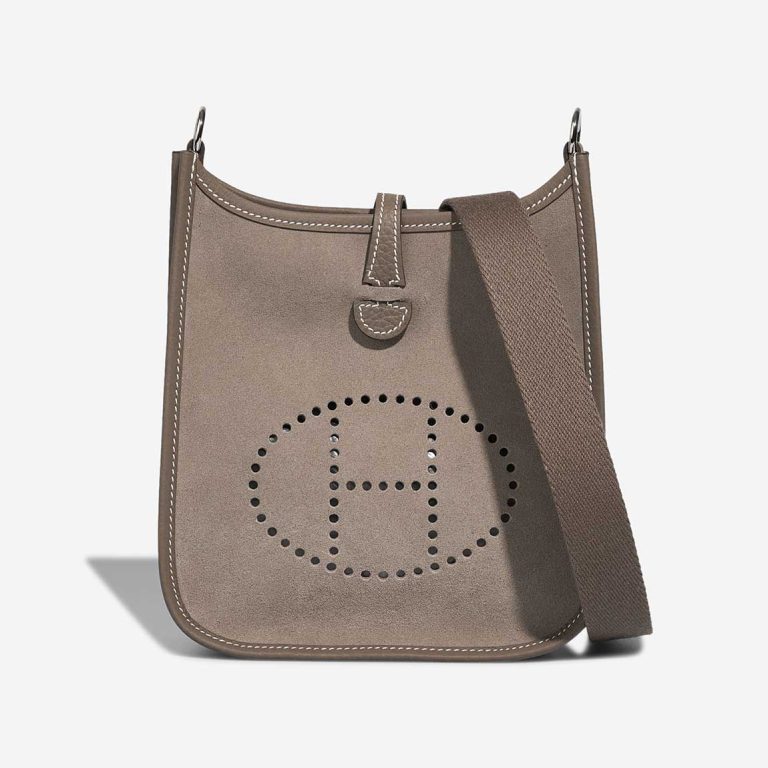 Hermès Evelyne 16 Taurillon Clémence / Doblis Suede Étoupe Front | Sell your designer bag