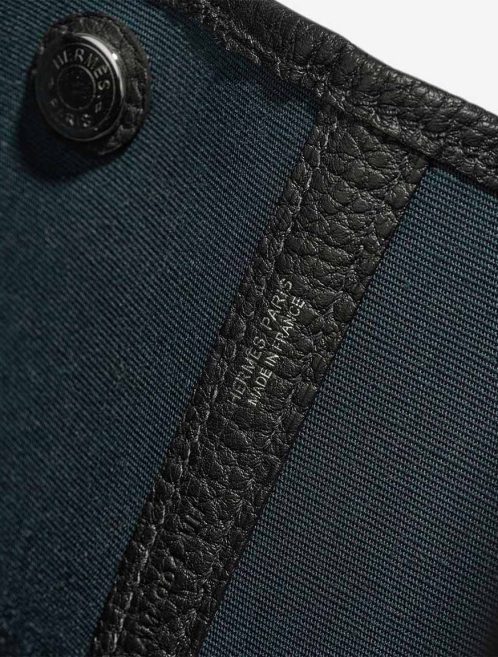 Hermès Garden Party 36 Veau Négonda / Toile Vert Bosphore / Black Logo | Sell your designer bag