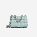 Bottega Veneta Cassette Lamb Turquoise Front | Sell your designer bag