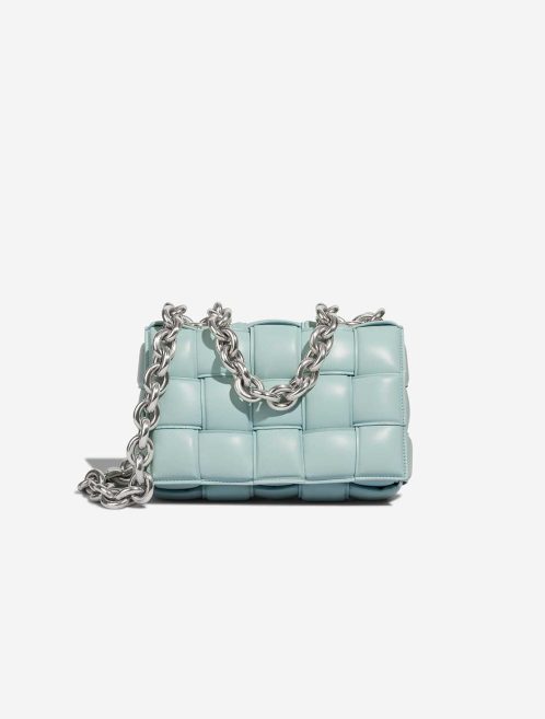 Bottega Veneta Cassette Lamb Turquoise Front | Sell your designer bag
