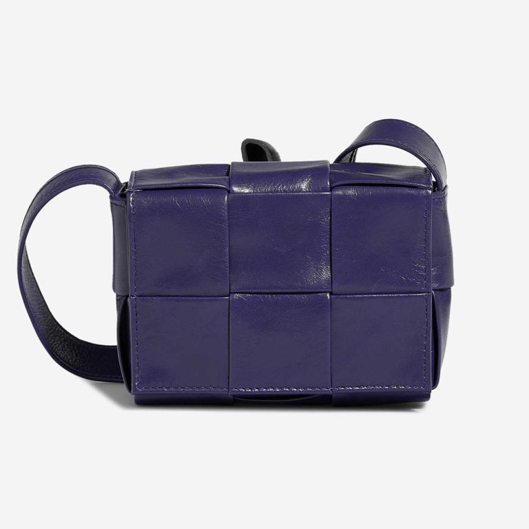 Bottega Veneta Cassette Micro Lamb Dark Blue Front | Sell your designer bag