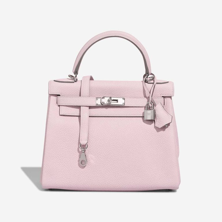 Hermès Kelly 28 Taurillon Clémence Mauve Pâle Front | Sell your designer bag