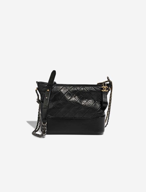 Chanel Gabrielle Medium Lamb Black Front | Sell your designer bag