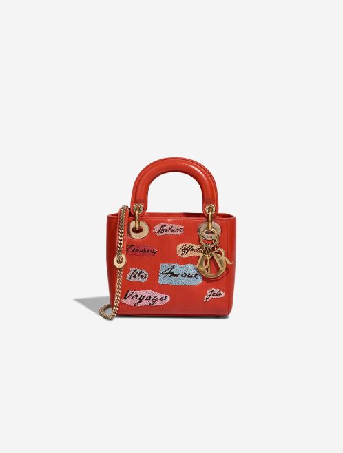 Dior Lady Mini Calf Red Front | Sell your designer bag