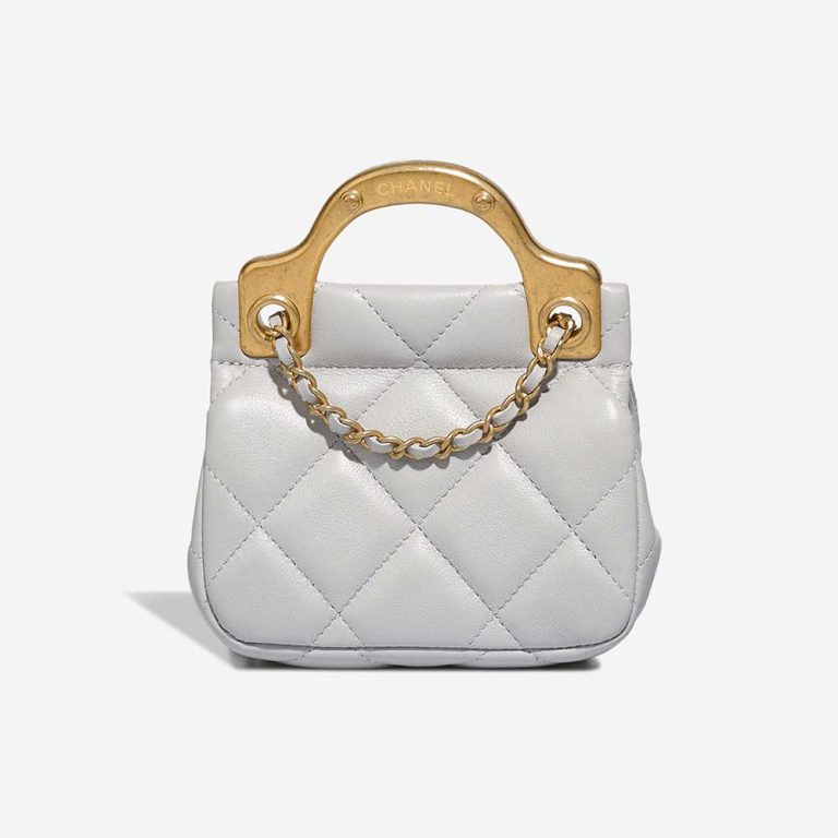 Chanel Timeless Handle Micro Lamb Grey | Sell your designer bag