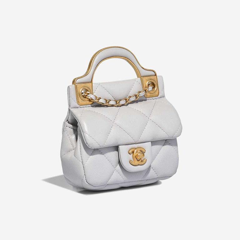 Chanel Timeless Handle Micro Lamb Grey | Sell your designer bag