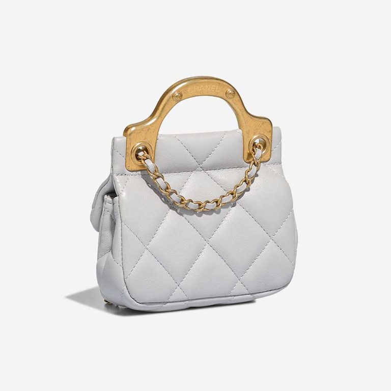 Chanel Timeless Handle Micro Lamb Grey | Sell your designer bag