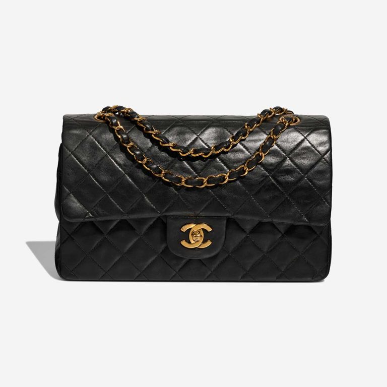 Chanel Timeless Medium Lamb Black Front | Sell your designer bag