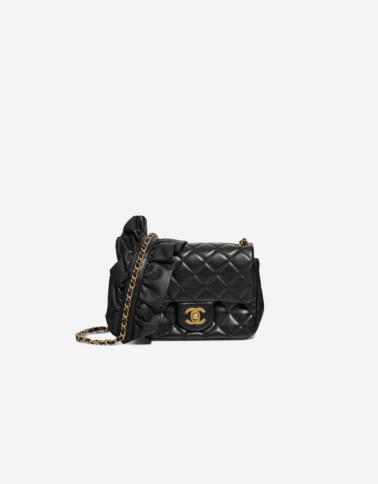 Chanel Timeless Mini Square Lamb Black Front | Sell your designer bag