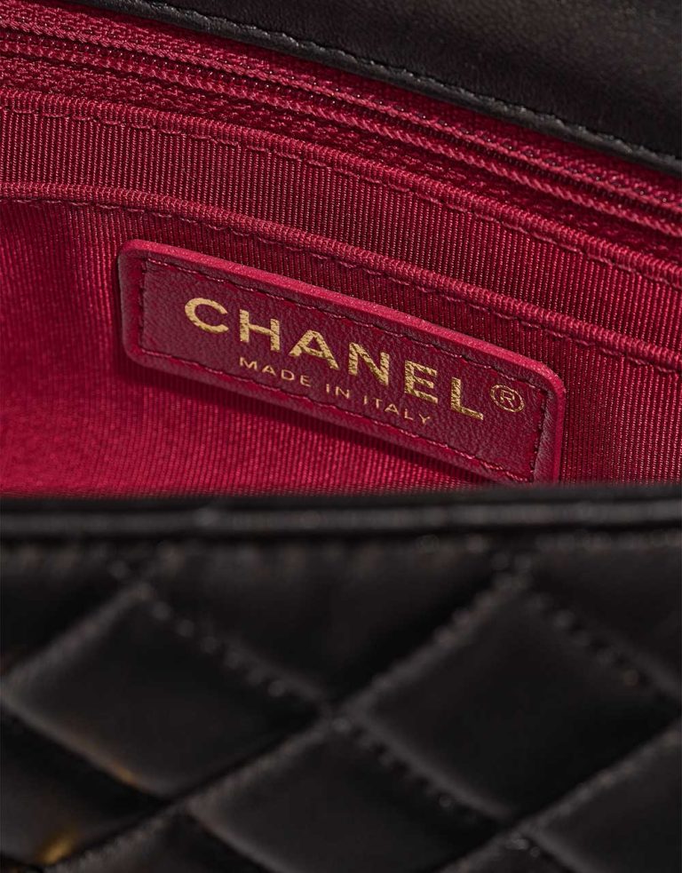 Chanel Timeless Mini Square Lamb Black Logo | Sell your designer bag