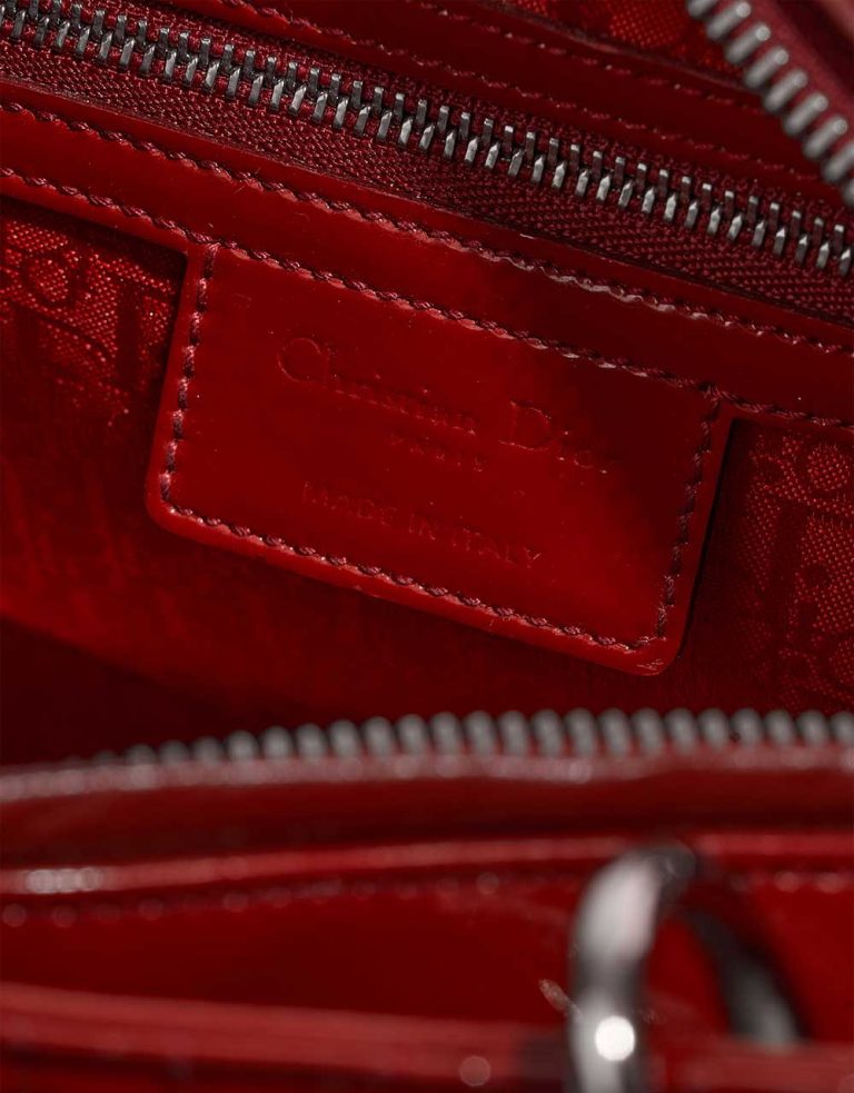 Dior Lady Medium Patent Red Logo | Sell your designer bag