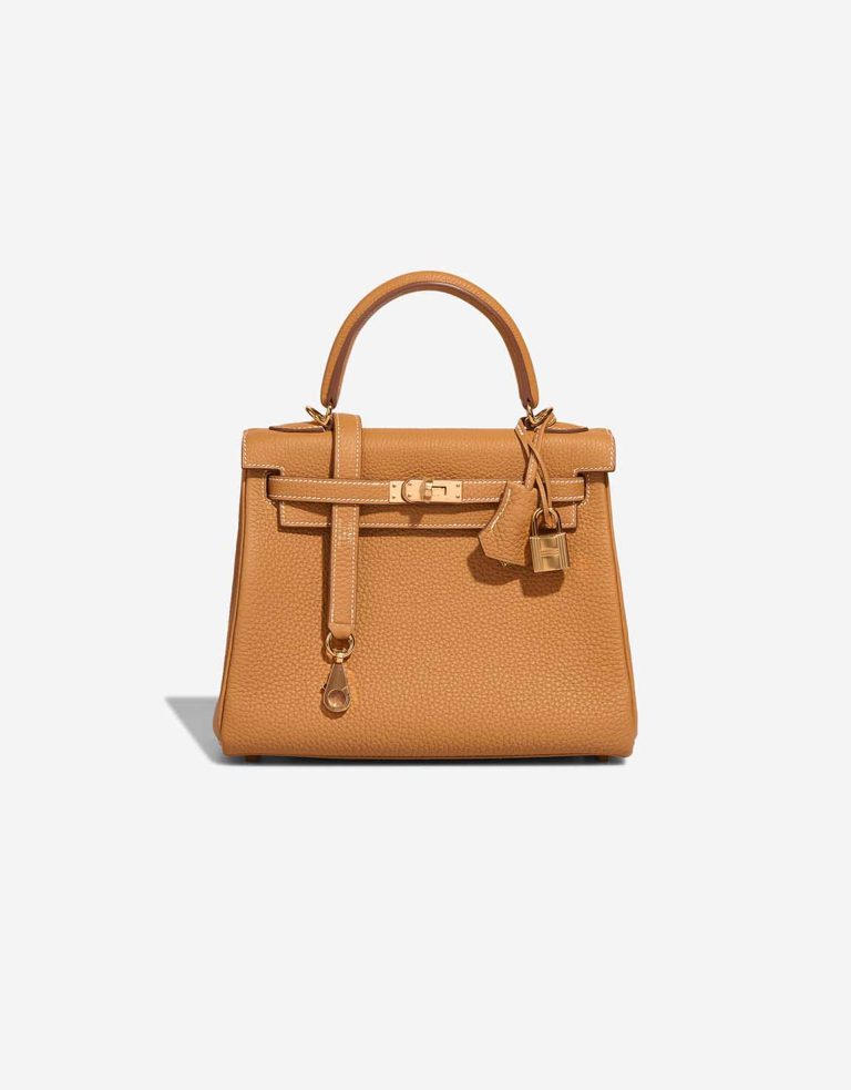 Hermès Kelly 25 Togo Sable Naturel Front | Sell your designer bag
