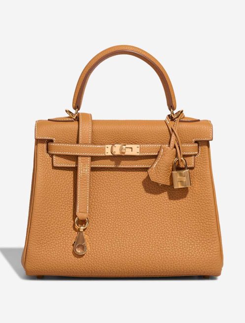 Hermès Kelly 25 Togo Sable Naturel Front | Sell your designer bag