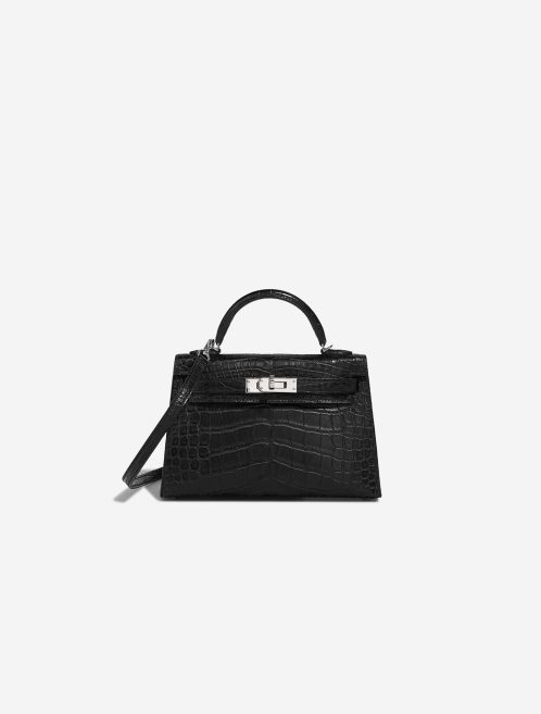Hermès Kelly Mini Matte Alligator Black Front | Sell your designer bag