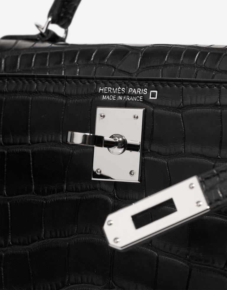 Hermès Kelly Mini Matte Alligator Black Logo | Sell your designer bag