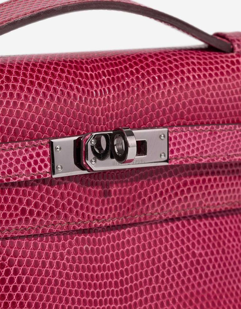 Hermès Kelly Pochette Niloticus Lizard Fuchsia Closing System | Sell your designer bag