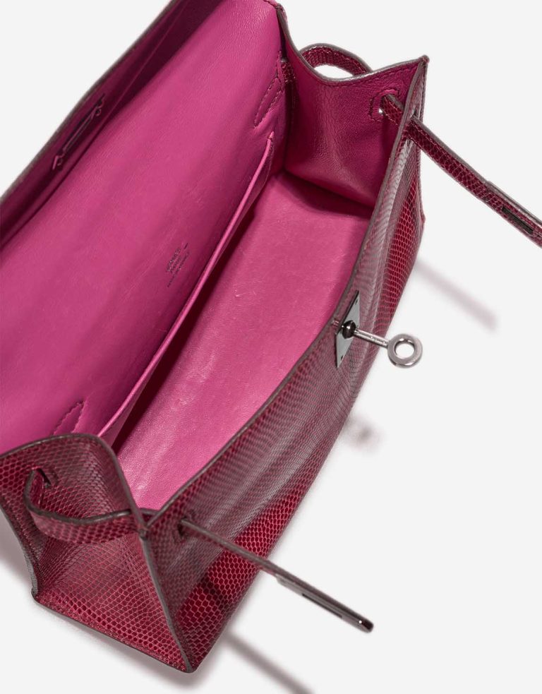 Hermès Kelly Pochette Niloticus Lizard Fuchsia Inside | Sell your designer bag