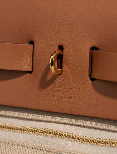 Hermès Herbag 31 Toile / Vache Hunter Béton / Fauve Logo | Sell your designer bag