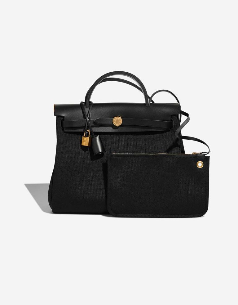 Hermès Herbag 31 Toile / Vache Hunter Black Front | Sell your designer bag