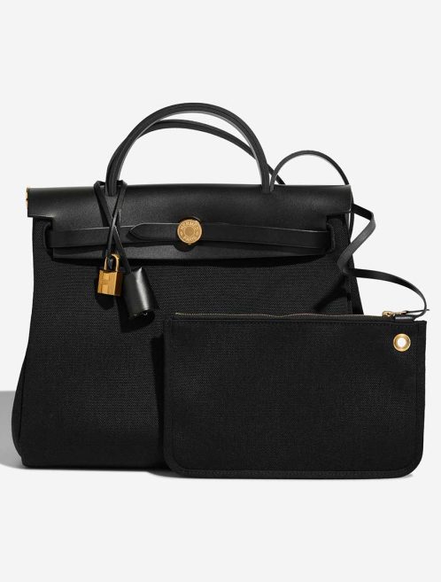Hermès Herbag 31 Toile / Vache Hunter Black Front | Sell your designer bag