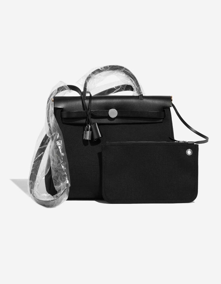 Hermès Herbag 31 Toile / Vache Hunter Black Front | Sell your designer bag