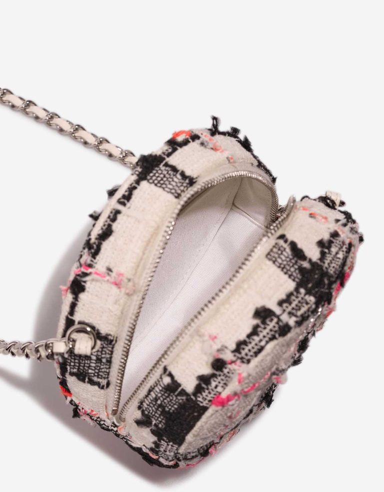 Chanel Round Clutch Medium Tweed White / Black Inside | Sell your designer bag