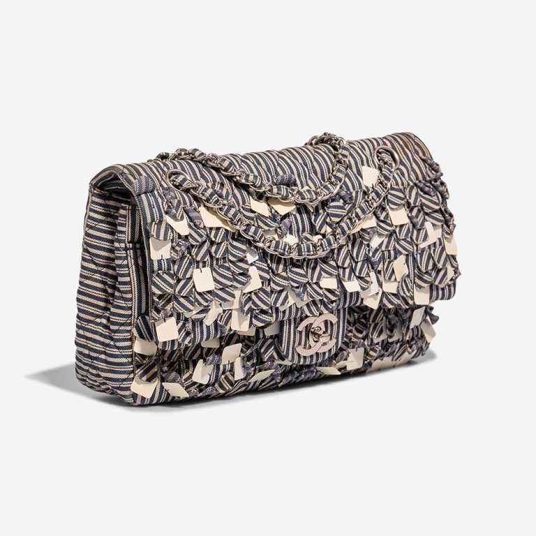 Chanel Timeless Medium Sequins / Denim Dark Blue / Beige | Sell your designer bag