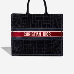 Dior Book Tote Large Velvet Black / Red Front | Sell your designer bag