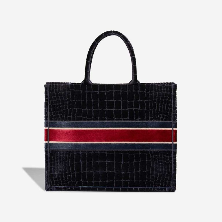 Dior Book Tote Large Velvet Black / Red | Sell your designer bag