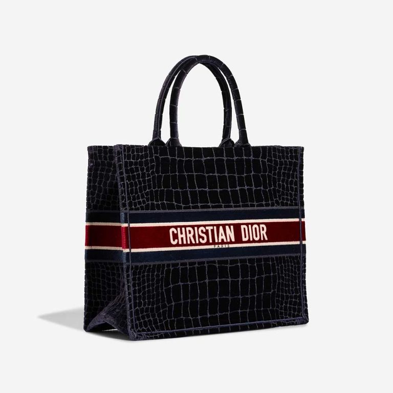 Dior Book Tote Large Velvet Black / Red | Sell your designer bag