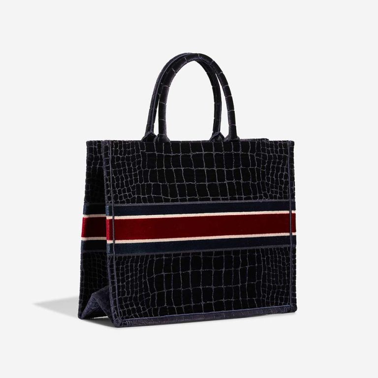 Dior Book Tote Large Velvet Black / Red | Sell your designer bag