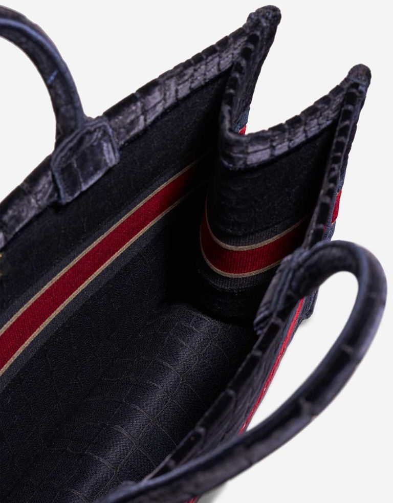 Dior Book Tote Large Velvet Black / Red Inside | Sell your designer bag