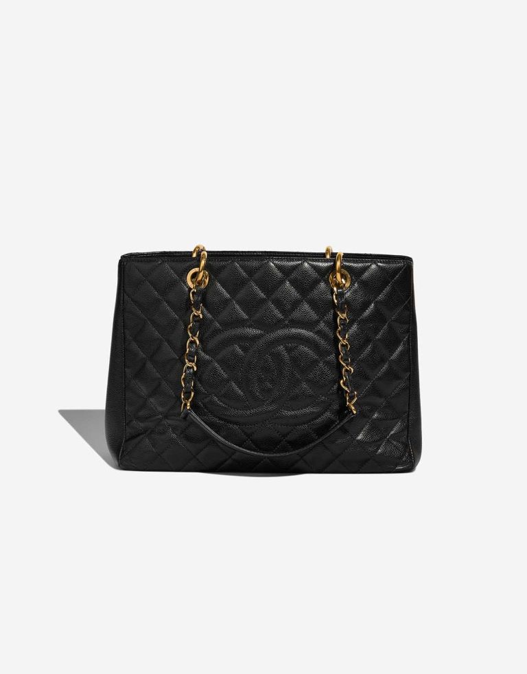 Chanel Shopping Tote GST Caviar Black Front | Sell your designer bag