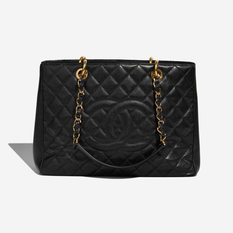 Chanel Shopping Tote GST Caviar Black Front | Sell your designer bag