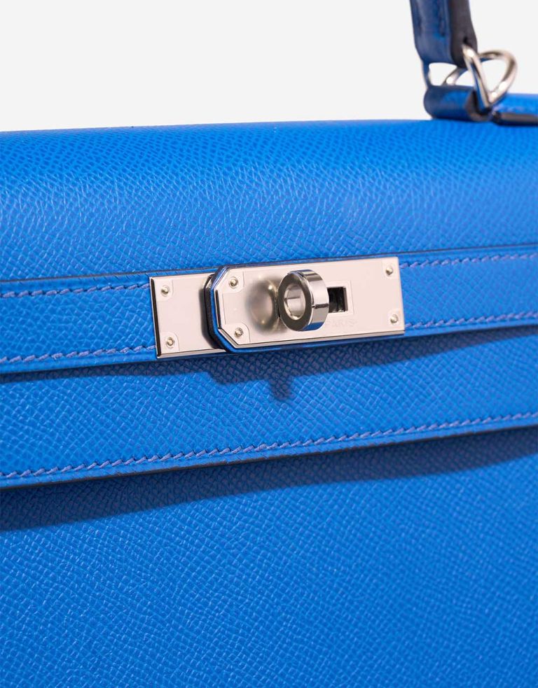 Hermès Kelly 28 Epsom Blue Royal Closing System | Sell your designer bag