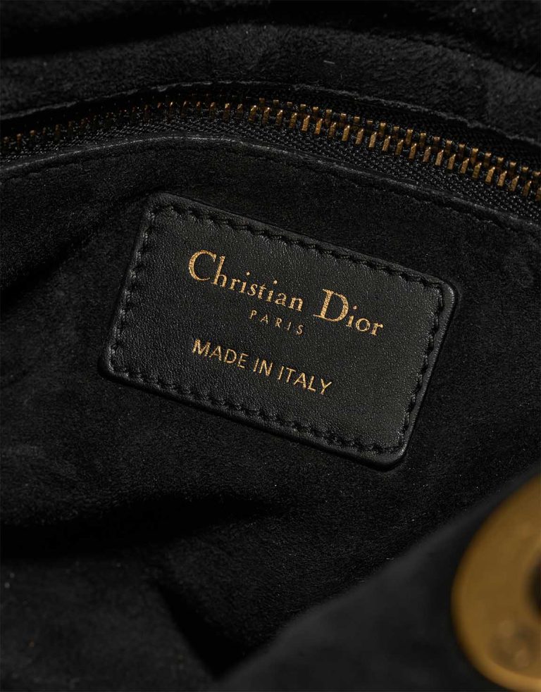 Dior Lady Medium Calf Black Logo | Sell your designer bag