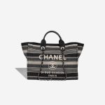 Chanel Deauville Small Canvas Grey / Beige / Black Front | Sell your designer bag