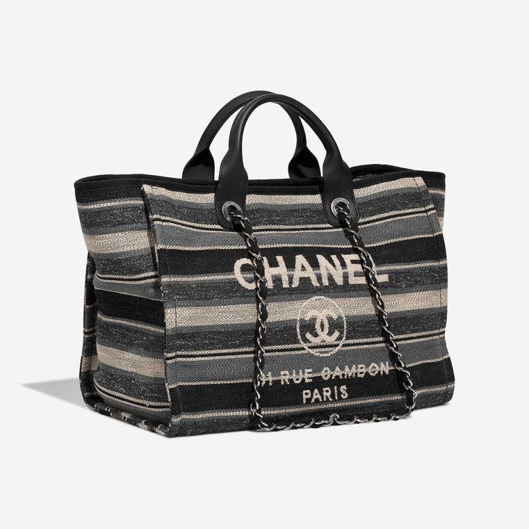 Chanel Deauville Small Canvas Grey / Beige / Black | Sell your designer bag