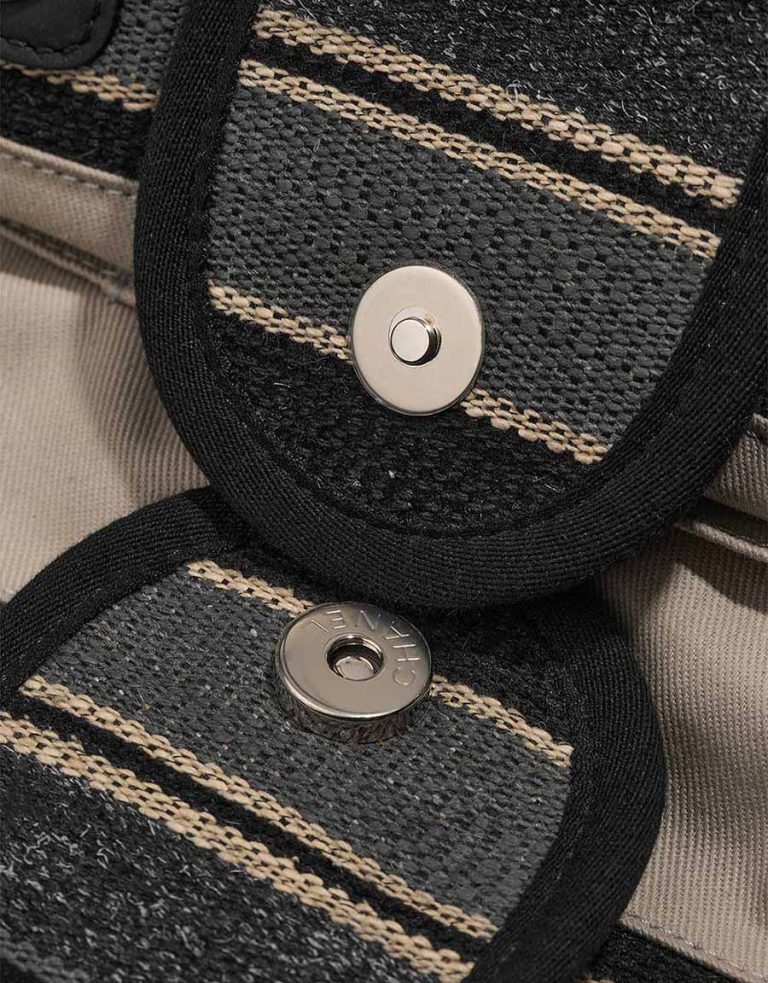 Chanel Deauville Small Canvas Grey / Beige / Black Closing System | Sell your designer bag