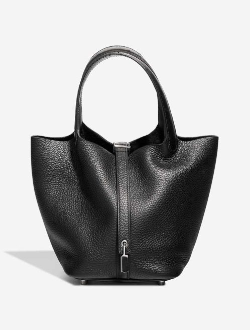 Hermès Picotin 18 Touch Taurillon Clémence / Ostrich Black Front | Sell your designer bag