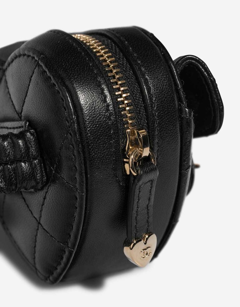 Chanel Timeless Heart Micro Lamb Black Closing System | Sell your designer bag