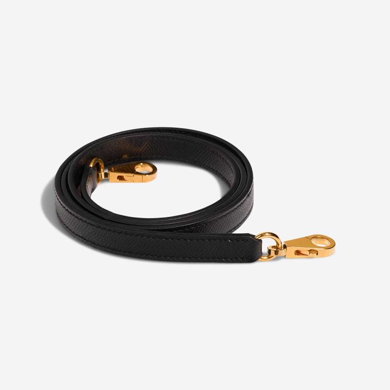 Hermès Kelly Strap Epsom Black Front | Sell your designer bag