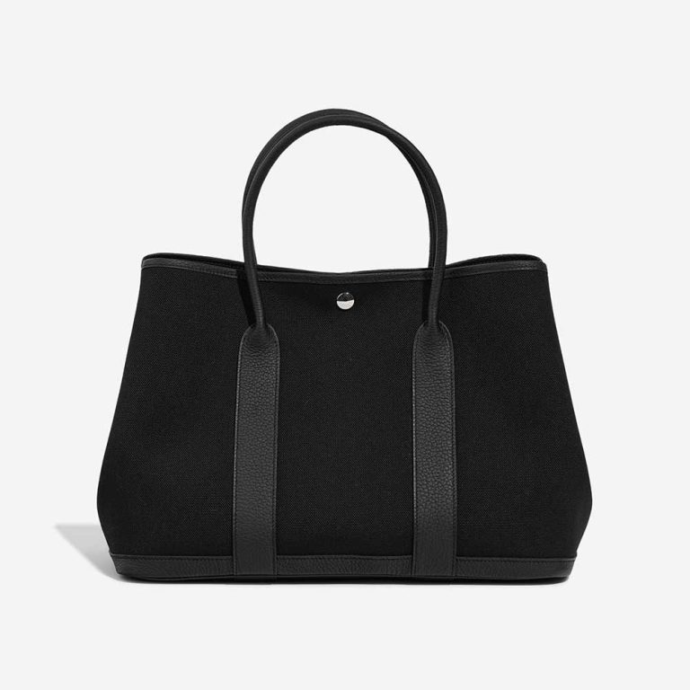 Hermès Garden Party 36 Toile Militaire / Veau Négonda Black Front | Sell your designer bag