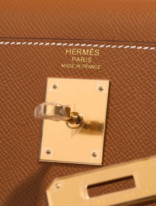 Hermès Kelly 32 Epsom Gold Logo | Sell your designer bag