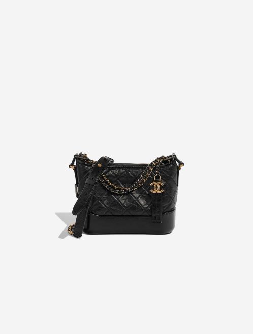 Chanel Gabrielle Small Aged Calf Black Front | Sell your designer bag