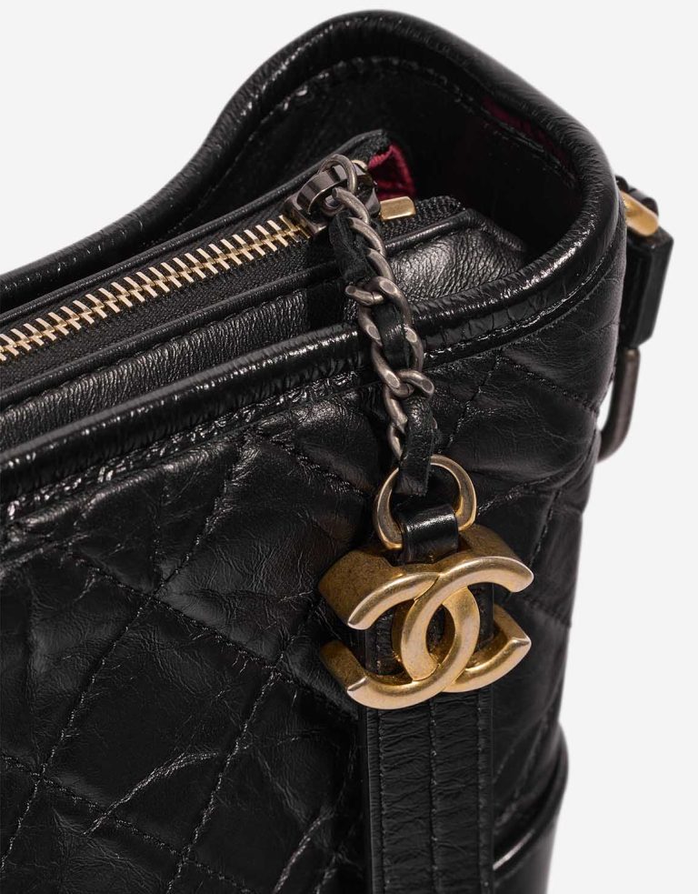 Chanel Gabrielle Small Aged Calf Black Closing System | Sell your designer bag
