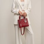 Dior Lady Medium Patent Red Front | Sell your designer bag
